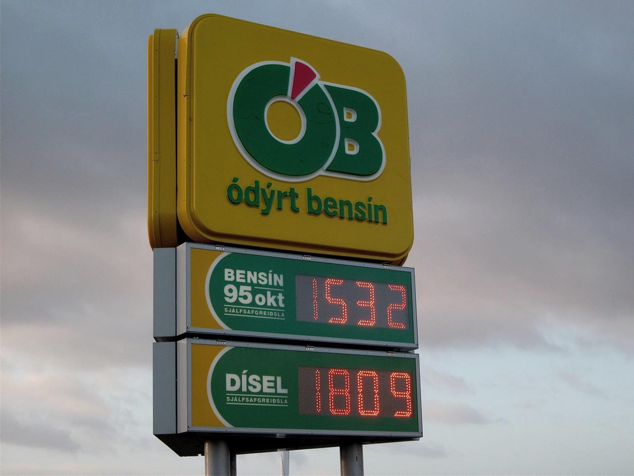 Fuel (diesel, petrol, gas) prices in Iceland