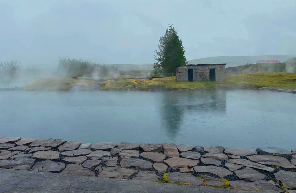 Secret lagoon in Iceland
