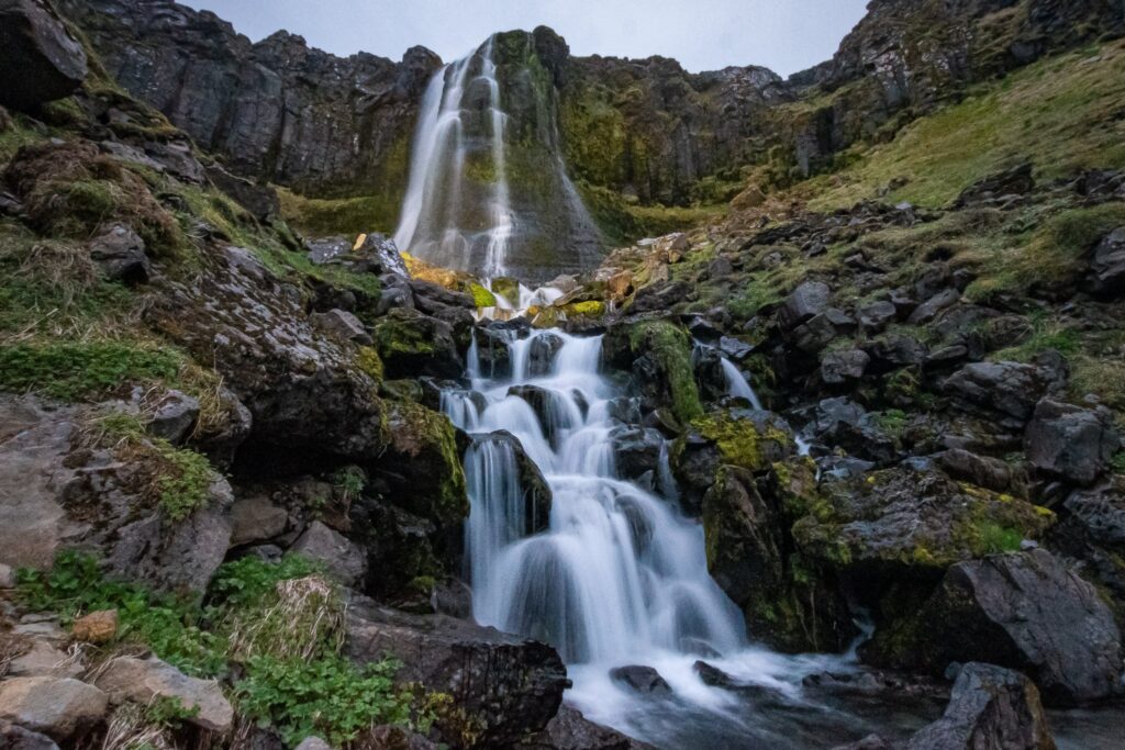 Bæjarfoss-waterfall