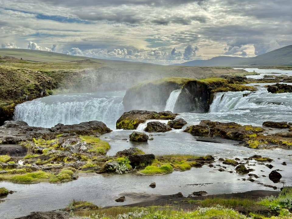 Reykjafoss waterfall in Varmahlíd